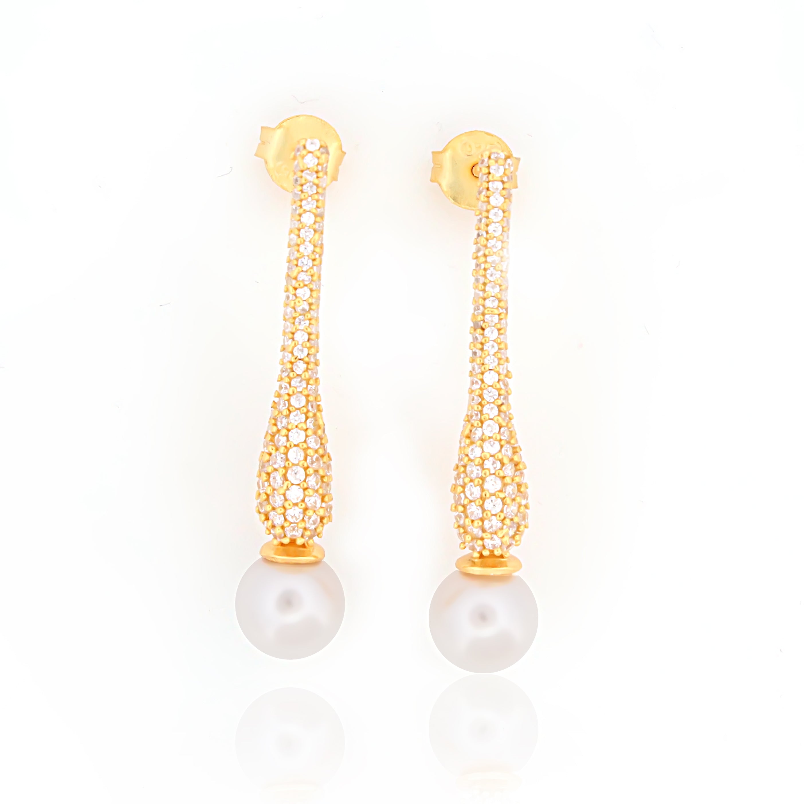 925 Sterling Silver CZ Stone Earring For Women By Kesardeep